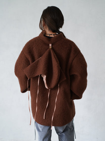 Dual Coat Taffeta & Boa