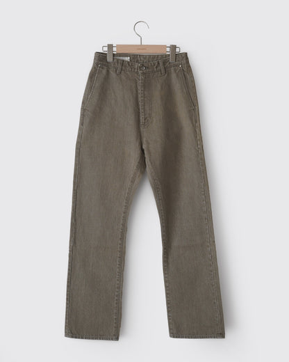 5PK Denim Trousers (MOSS BROWN)