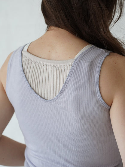 Picot Hem Tank Top