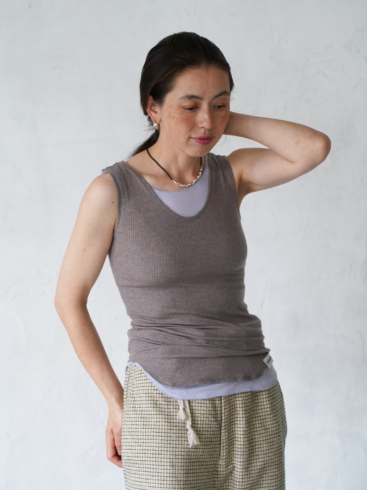 Picot Hem Tank Top