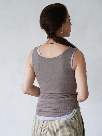 Picot Hem Tank Top