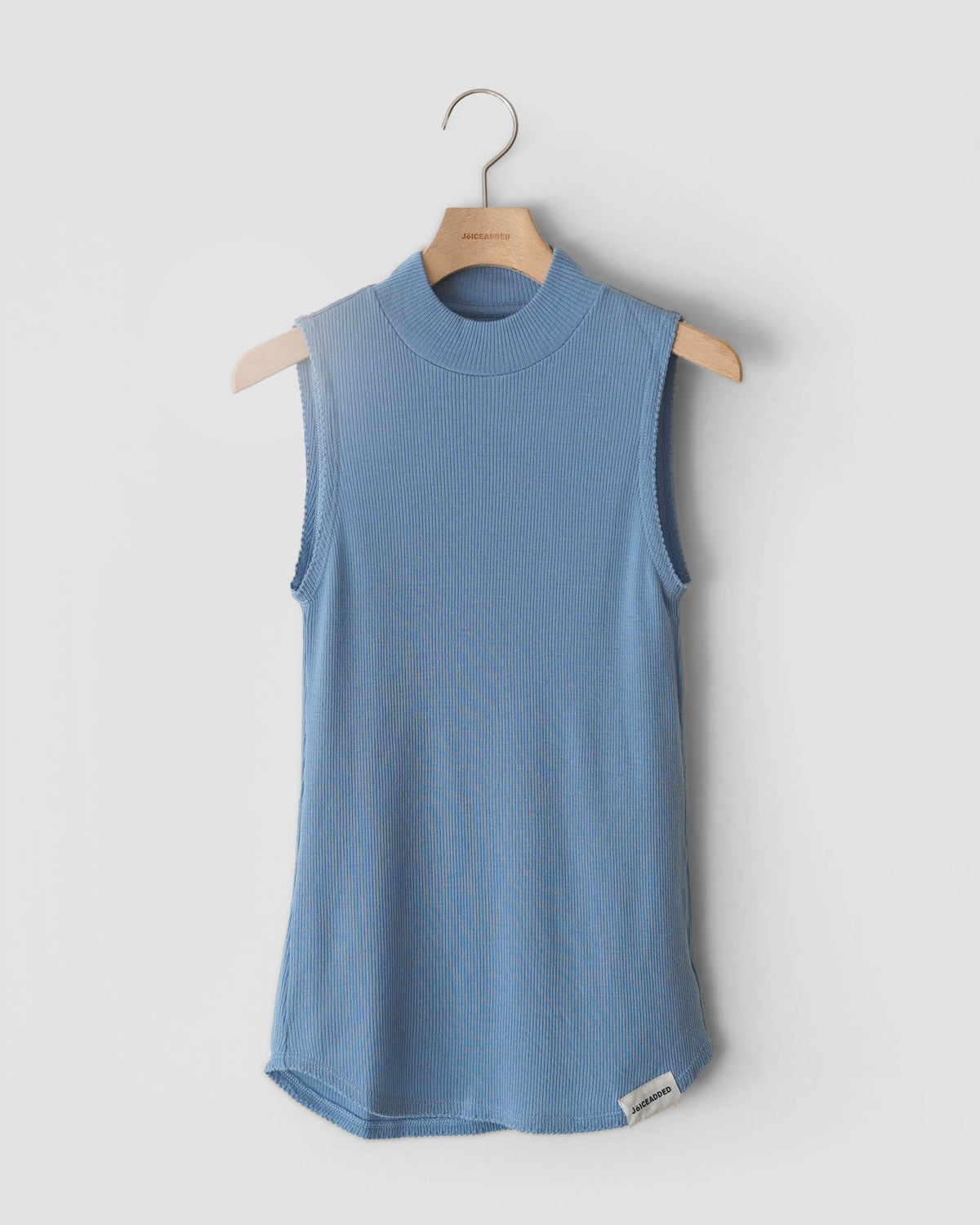 Jersey Wool Picot Hem Tank Top