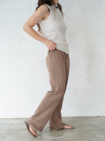 Triangle Pattern  Knit Pants
