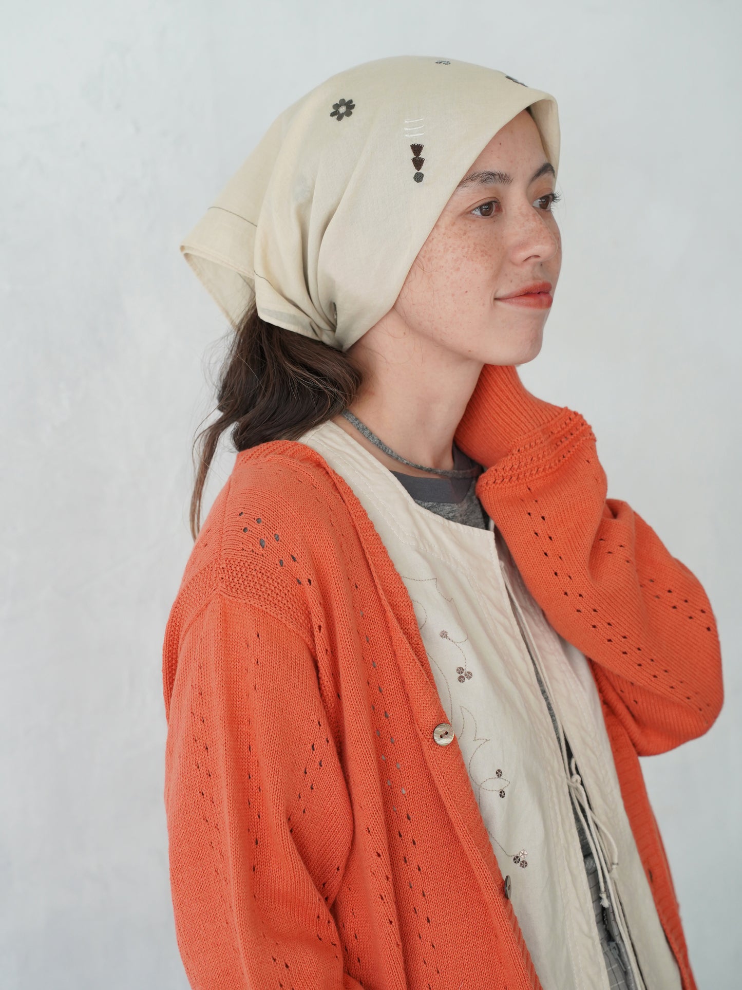 Geometric Eyelet  Knit Cardigan