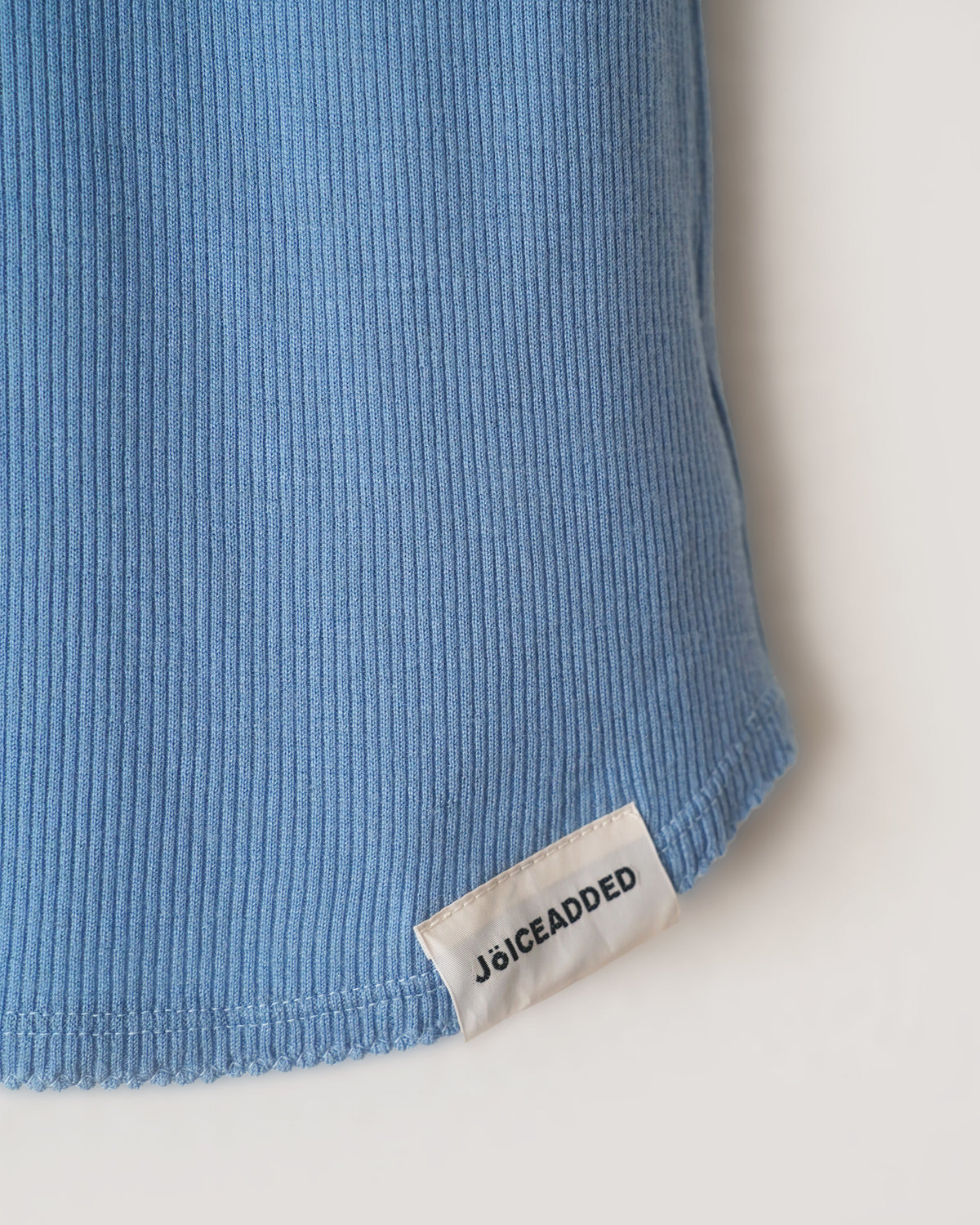 Jersey Wool Picot Hem Tank Top
