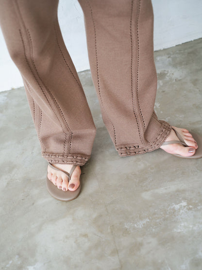 Triangle Pattern  Knit Pants