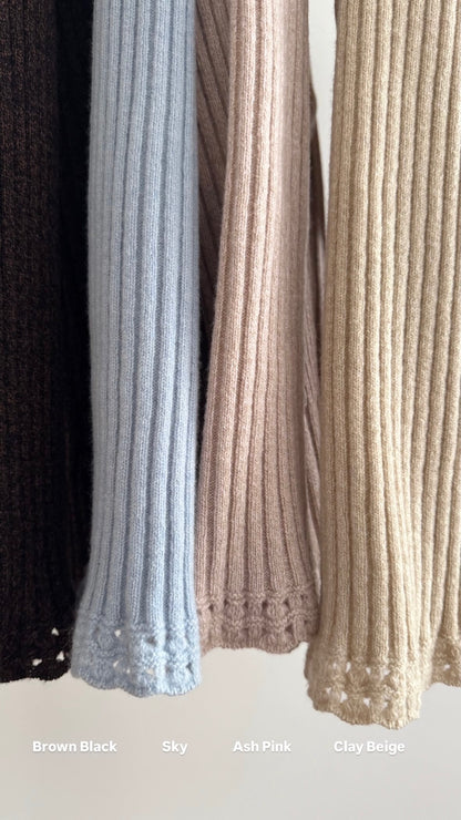 Wool Nuance Knit Polo