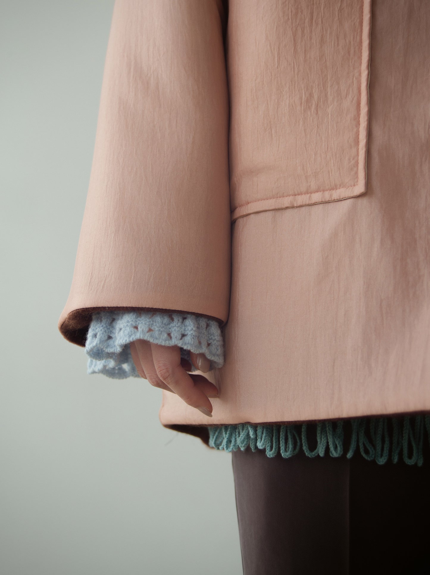 Dual Coat Taffeta & Boa