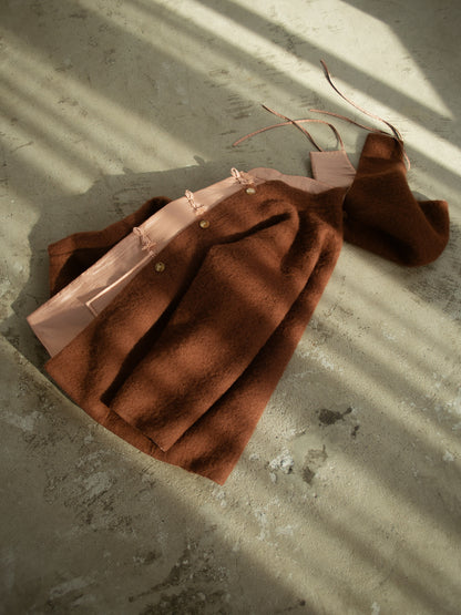 Dual Coat Taffeta & Boa