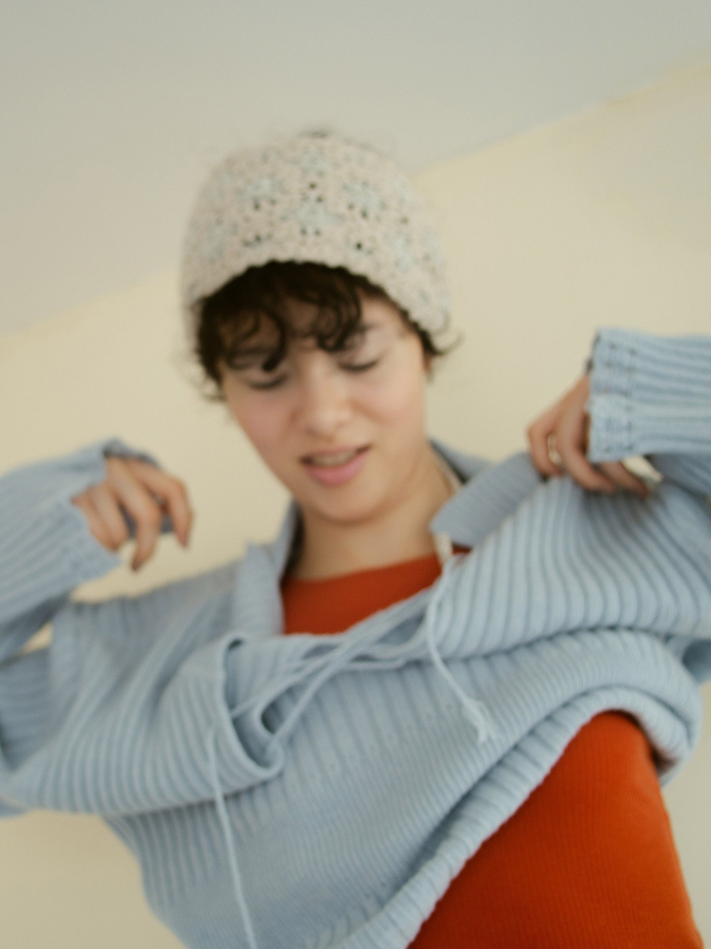 Wool Nuance Knit Polo