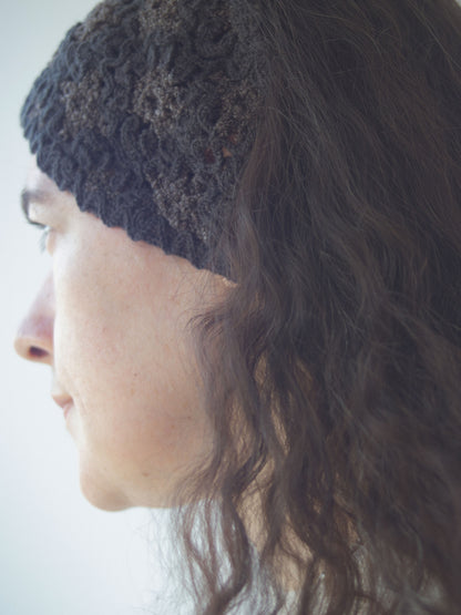 Flower Pattern Embroidered Headband
