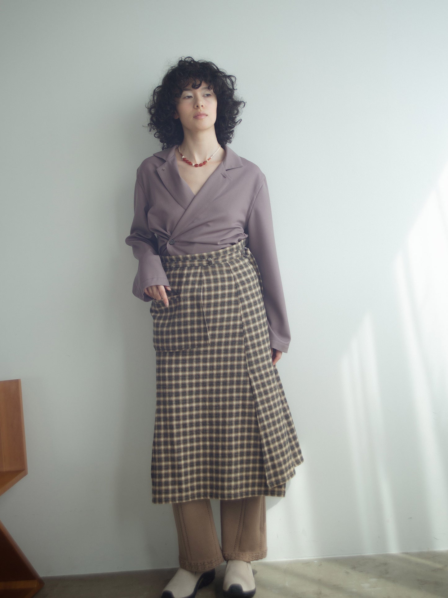 Peplum Flare Skirt