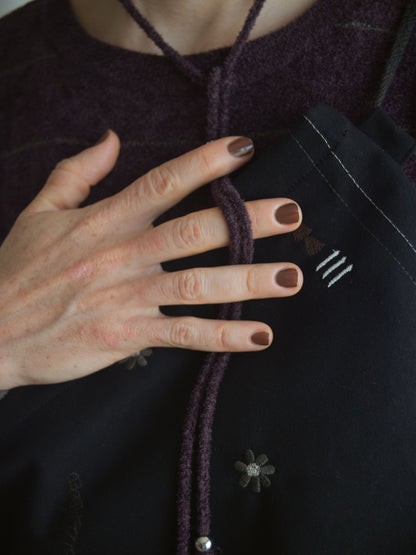Velour Knit Sweater