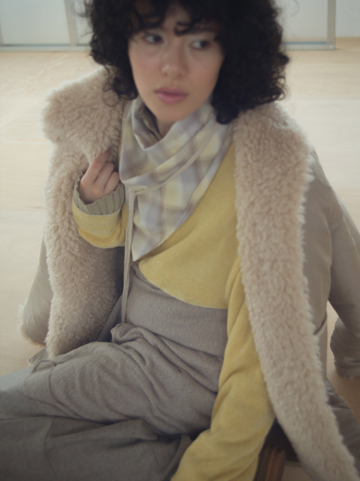 Velour Knit Sweater