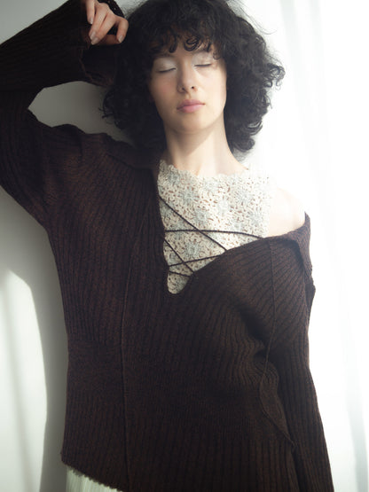 Wool Nuance Knit Polo