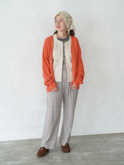 Line of Calm Trousers (Check)