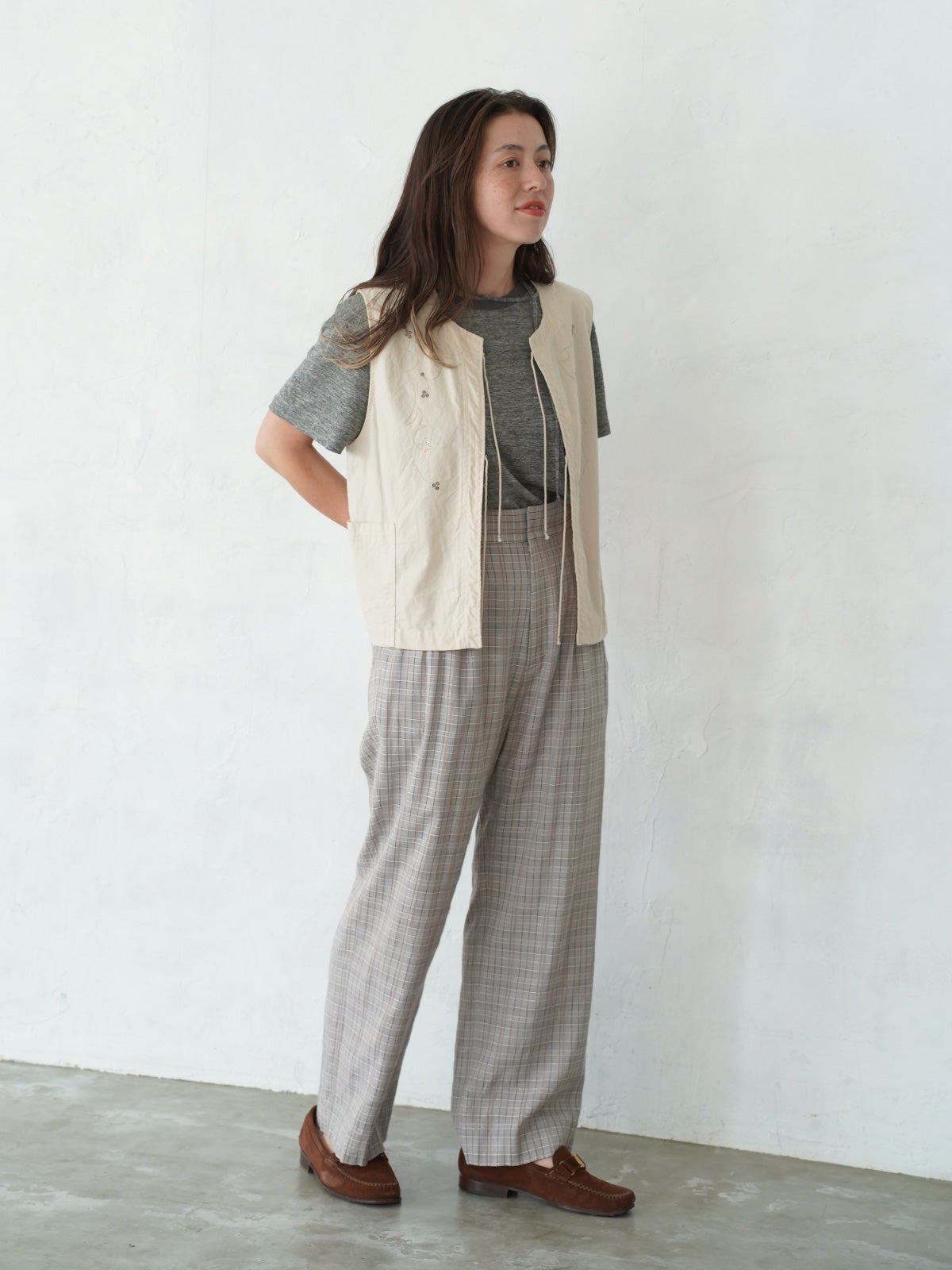 Leaves Embroidered  Vest