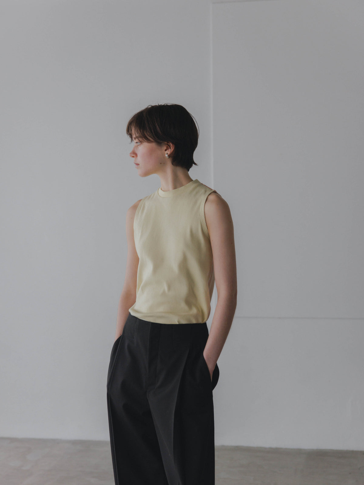 Picot Hem Tank Top