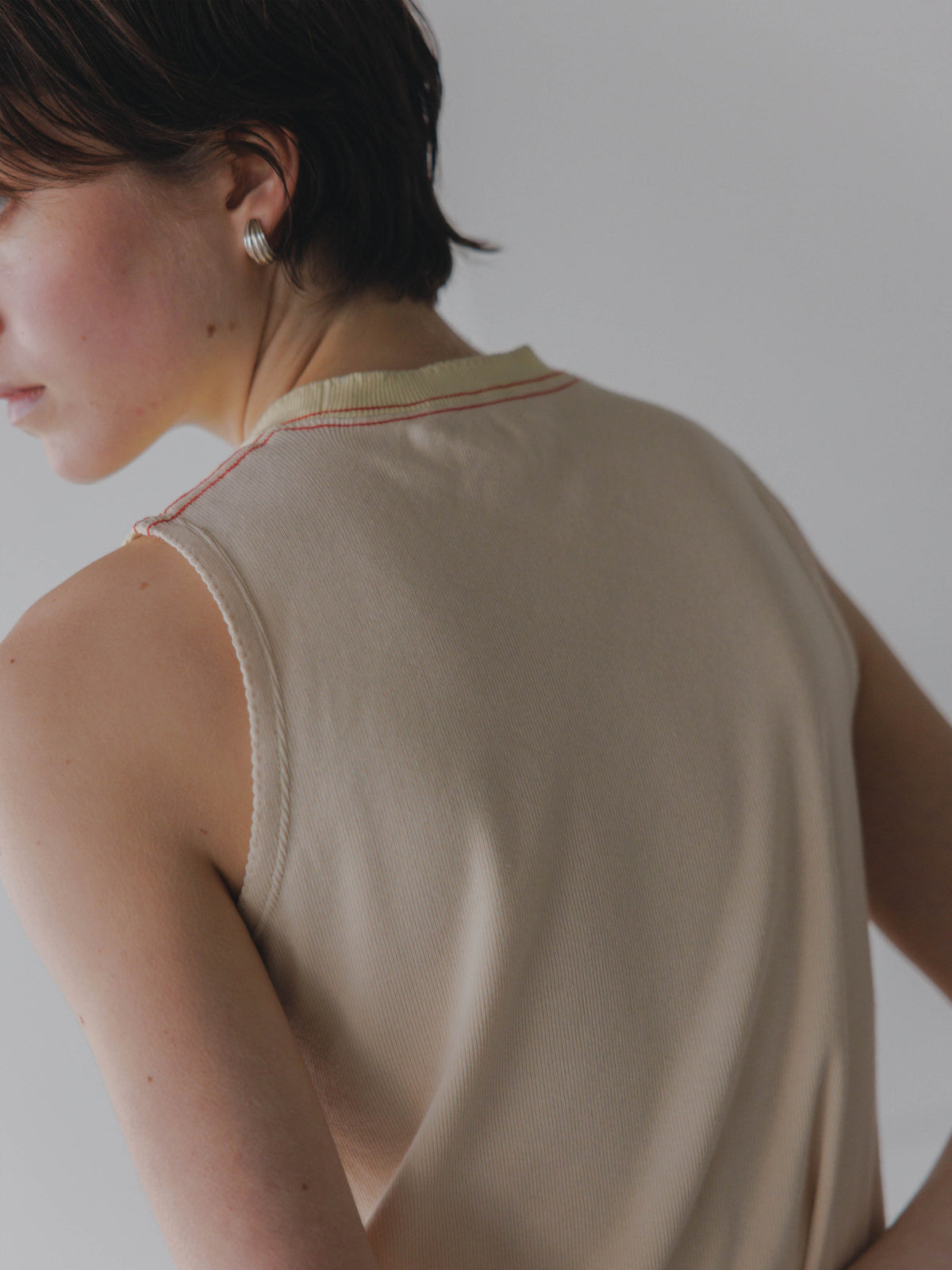 Picot Hem Tank Top