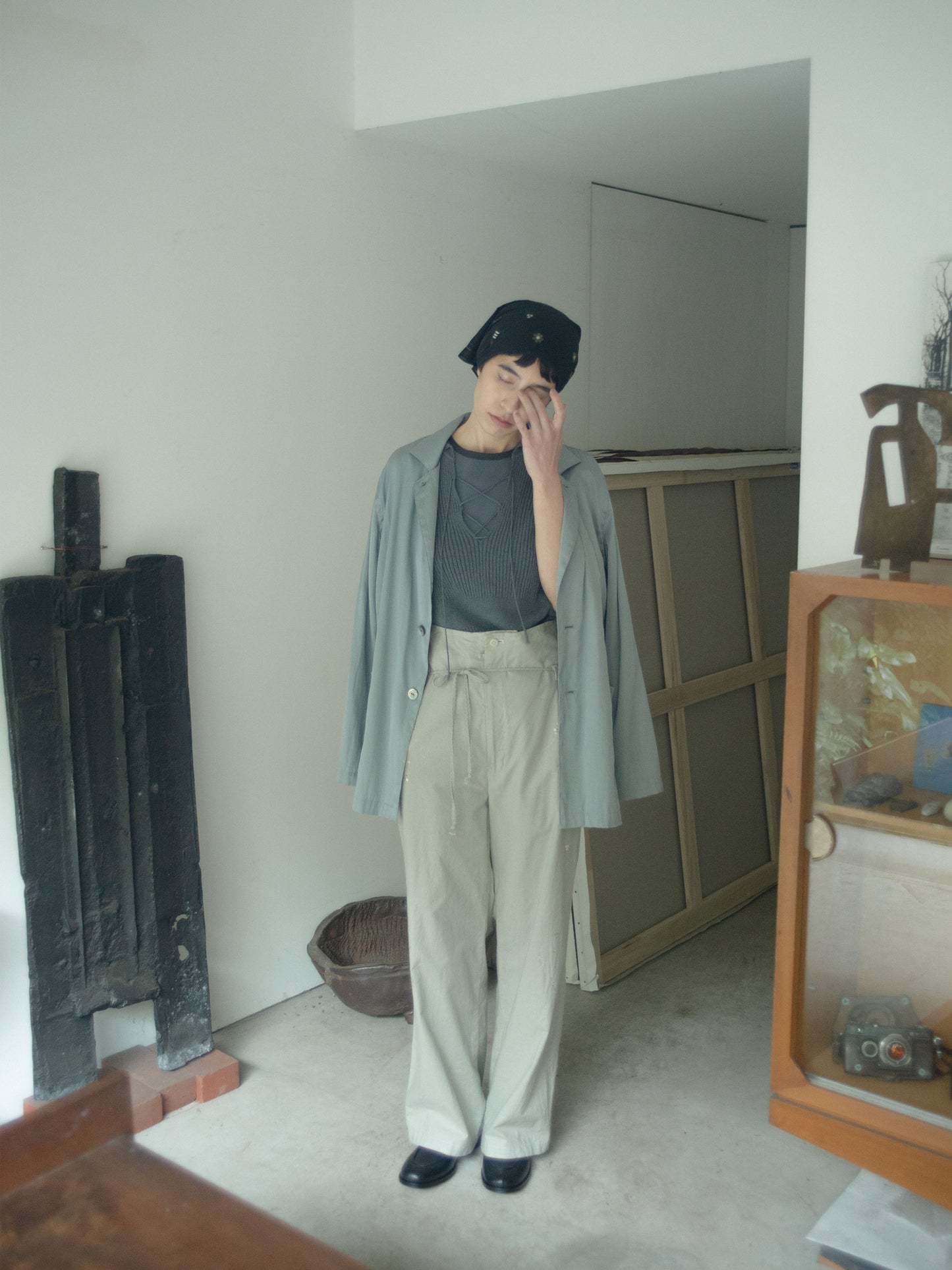 Leaves Embroidered  Pants