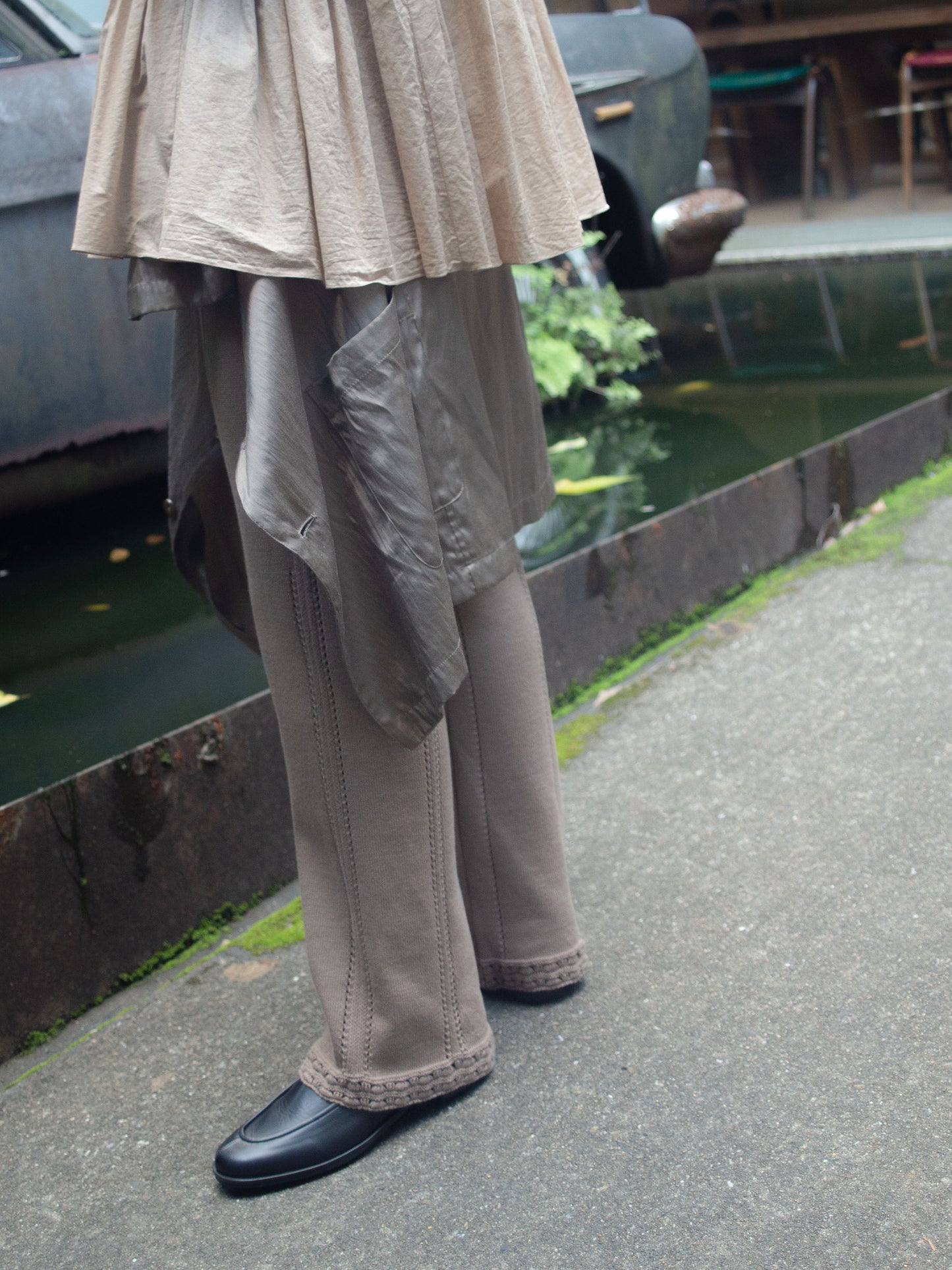Triangle Pattern  Knit Pants