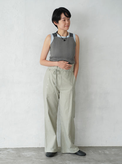 Leaves Embroidered  Pants