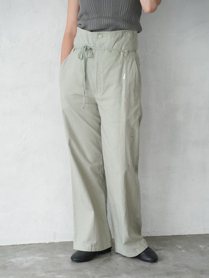 Leaves Embroidered  Pants