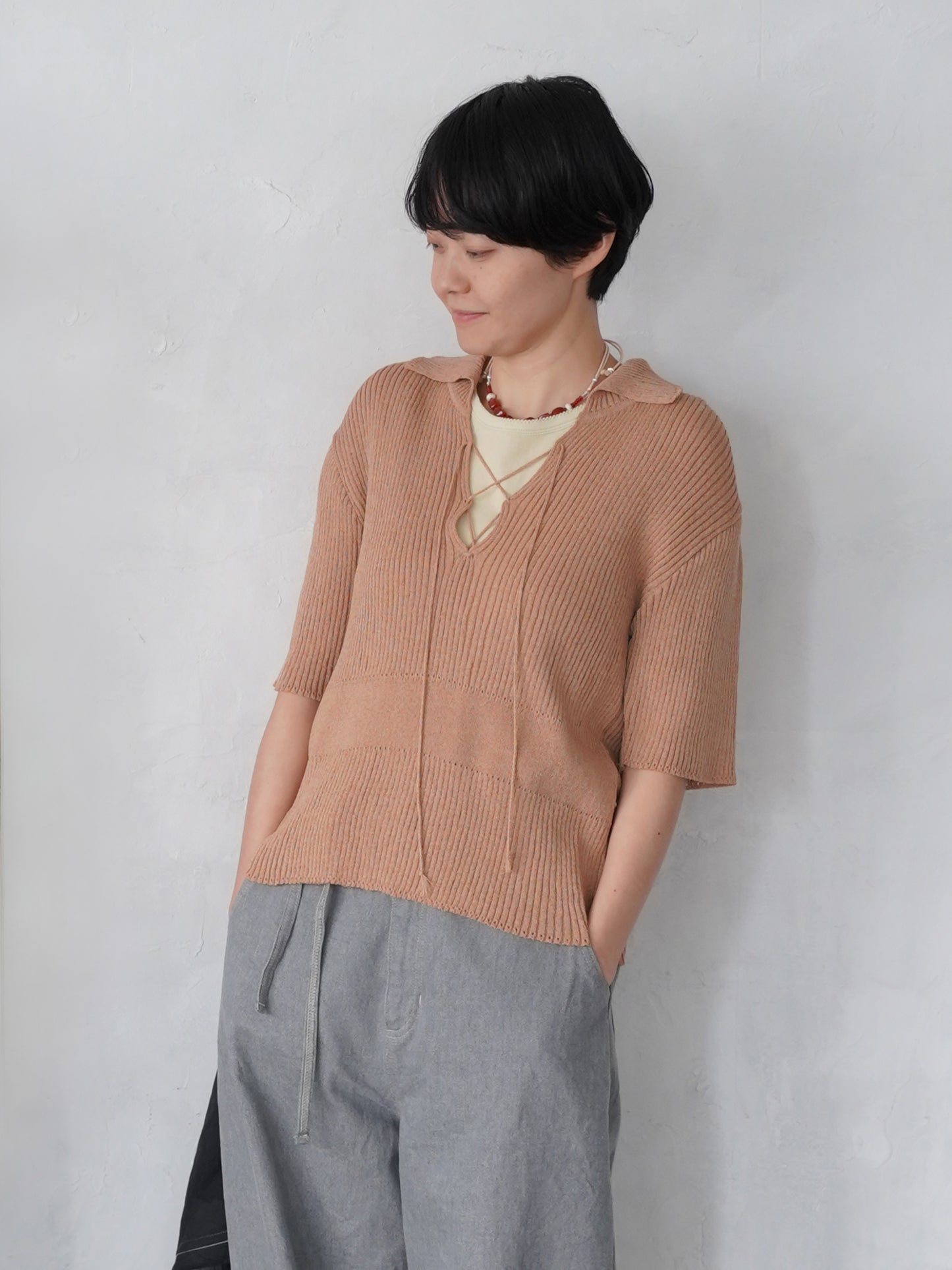 Subtle Accent Knit Polo