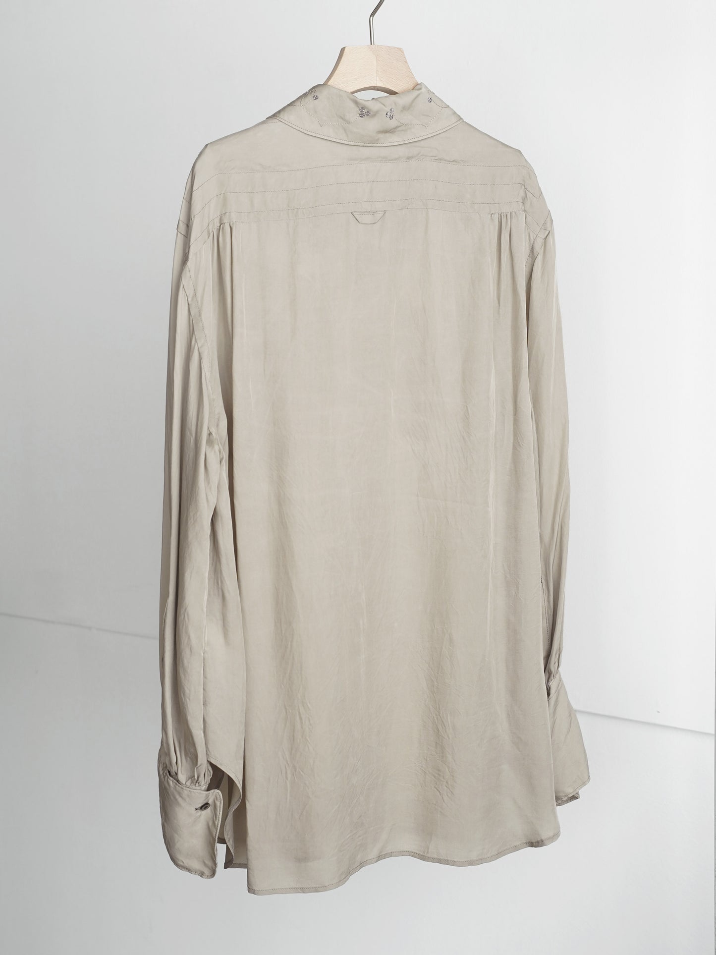 Leaves Embroidered Shirt