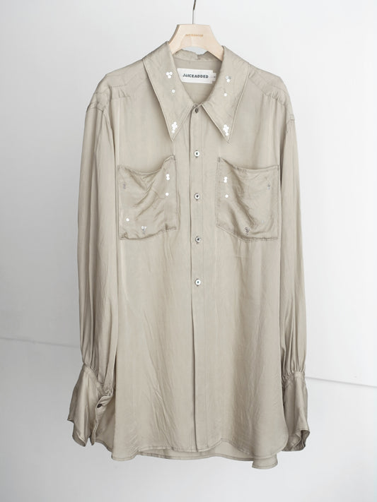 Leaves Embroidered Shirt